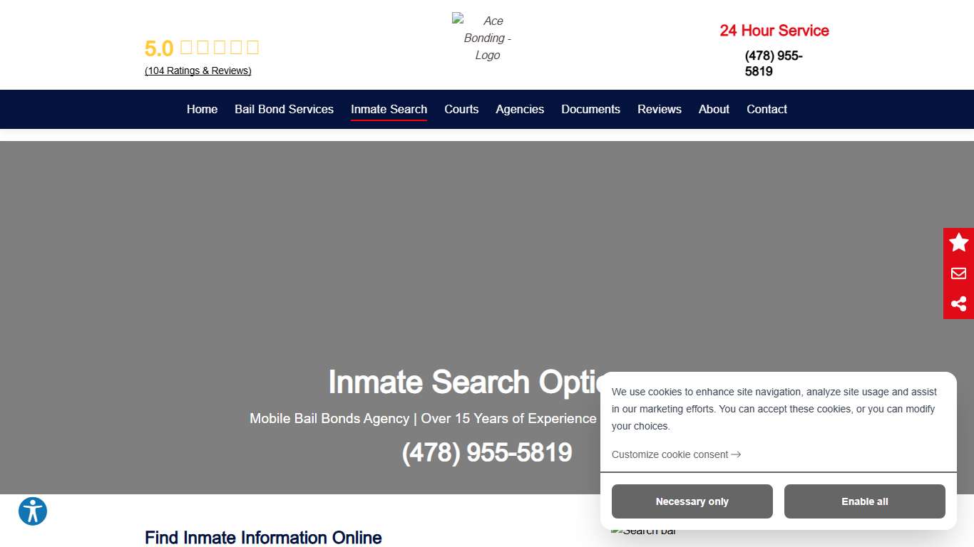 Inmate Search Options Inmate Information Cochran, GA